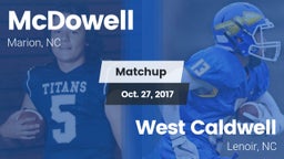 Matchup: McDowell High vs. West Caldwell  2017