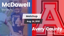Matchup: McDowell High vs. Avery County  2018