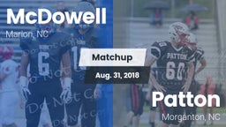 Matchup: McDowell High vs. Patton  2018
