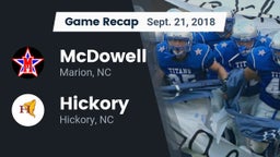 Recap: McDowell   vs. Hickory  2018
