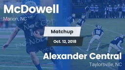Matchup: McDowell High vs. Alexander Central  2018