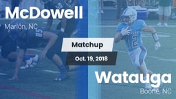 Matchup: McDowell High vs. Watauga  2018