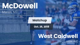 Matchup: McDowell High vs. West Caldwell  2018