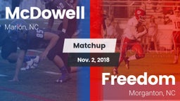 Matchup: McDowell High vs. Freedom  2018