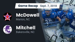 Recap: McDowell   vs. Mitchell  2018