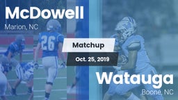 Matchup: McDowell High vs. Watauga  2019