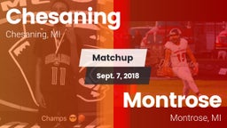 Matchup: Chesaning High vs. Montrose  2018