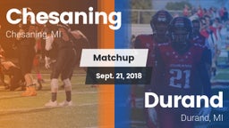 Matchup: Chesaning High vs. Durand  2018