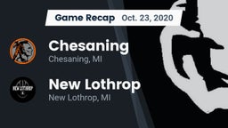 Recap: Chesaning  vs. New Lothrop  2020