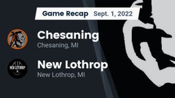 Recap: Chesaning  vs. New Lothrop  2022