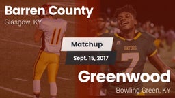 Matchup: Barren County vs. Greenwood  2017