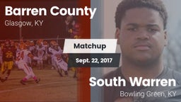 Matchup: Barren County vs. South Warren  2017