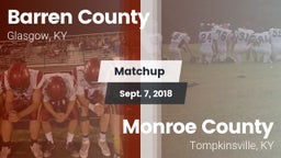 Matchup: Barren County vs. Monroe County  2018
