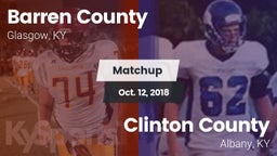 Matchup: Barren County vs. Clinton County  2018