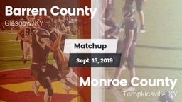 Matchup: Barren County vs. Monroe County  2019