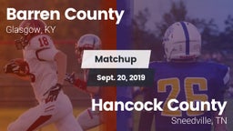 Matchup: Barren County vs. Hancock County  2019