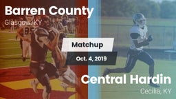 Matchup: Barren County vs. Central Hardin  2019