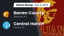 Recap: Barren County  vs. Central Hardin  2019