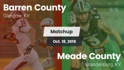 Matchup: Barren County vs. Meade County  2019
