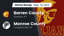 Recap: Barren County  vs. Monroe County  2019