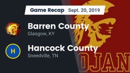 Recap: Barren County  vs. Hancock County  2019