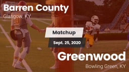 Matchup: Barren County vs. Greenwood  2020