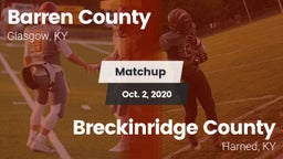 Matchup: Barren County vs. Breckinridge County  2020