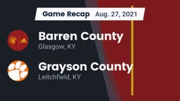Recap: Barren County  vs. Grayson County  2021