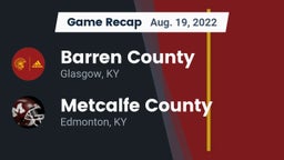 Recap: Barren County  vs. Metcalfe County  2022