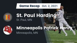 Recap: St. Paul Harding  vs. Minneapolis Patrick Henry  2021
