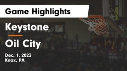 Keystone  vs Oil City  Game Highlights - Dec. 1, 2023