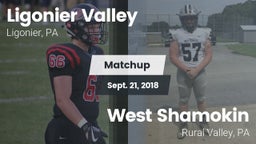 Matchup: Ligonier Valley vs. West Shamokin  2018