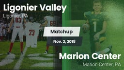 Matchup: Ligonier Valley vs. Marion Center  2018