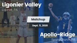 Matchup: Ligonier Valley vs. Apollo-Ridge  2020