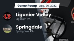 Recap: Ligonier Valley  vs. Springdale  2022