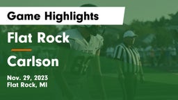 Flat Rock  vs Carlson Game Highlights - Nov. 29, 2023
