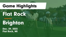 Flat Rock  vs Brighton  Game Highlights - Dec. 29, 2023
