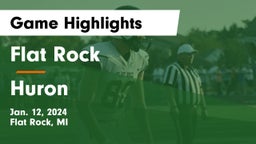 Flat Rock  vs Huron  Game Highlights - Jan. 12, 2024