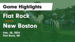 Flat Rock  vs New Boston  Game Highlights - Feb. 28, 2024