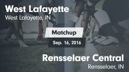 Matchup: West Lafayette vs. Rensselaer Central  2016