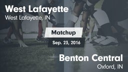 Matchup: West Lafayette vs. Benton Central  2016