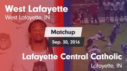 Matchup: West Lafayette vs. Lafayette Central Catholic  2016