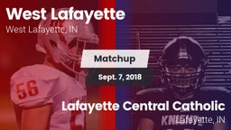 Matchup: West Lafayette vs. Lafayette Central Catholic  2018