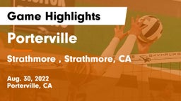 Porterville  vs Strathmore , Strathmore, CA Game Highlights - Aug. 30, 2022