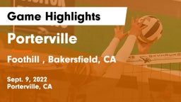 Porterville  vs Foothill , Bakersfield, CA Game Highlights - Sept. 9, 2022