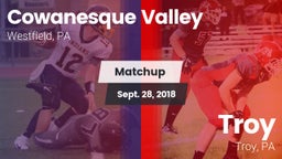 Matchup: Cowanesque Valley vs. Troy  2018