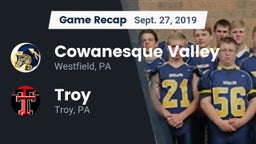 Recap: Cowanesque Valley  vs. Troy  2019