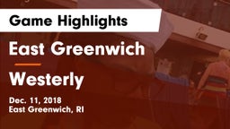 East Greenwich  vs Westerly  Game Highlights - Dec. 11, 2018