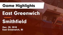 East Greenwich  vs Smithfield  Game Highlights - Dec. 20, 2018
