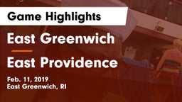 East Greenwich  vs East Providence Game Highlights - Feb. 11, 2019